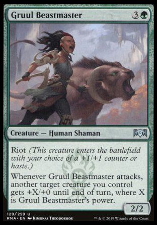 Gruul Beastmaster (Ravnica Allegiance) Trading Card