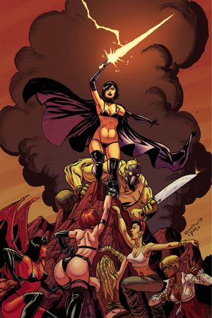Hack/Slash vs Chaos! #4 (40 Copy Seeley Virgin Cover)