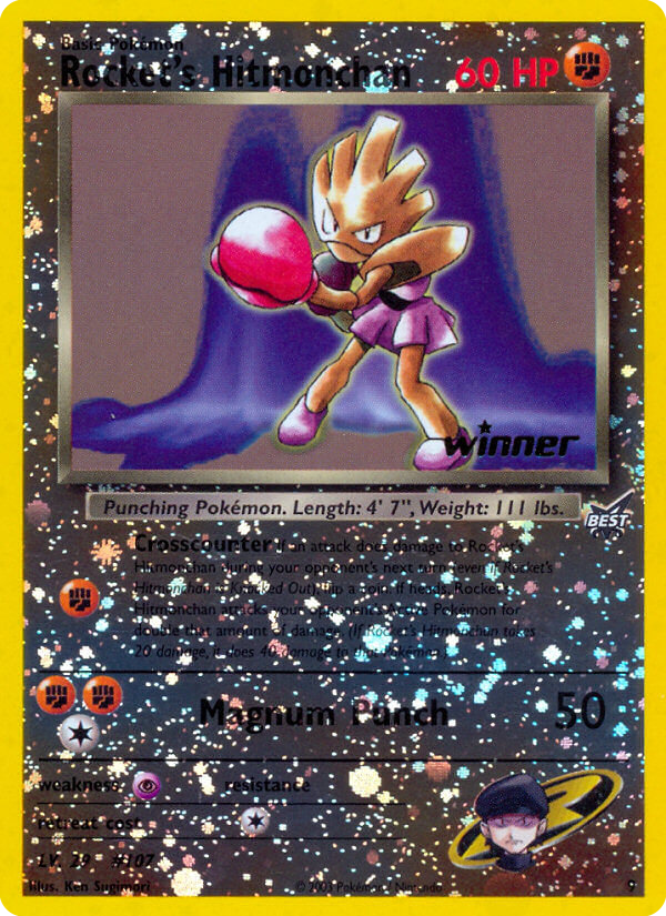 Rocket's Hitmonchan (9/9) - Best of Game Pokémon Card