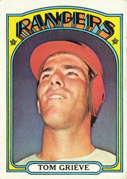 Tom Grieve 1972 Topps #609 Sports Card
