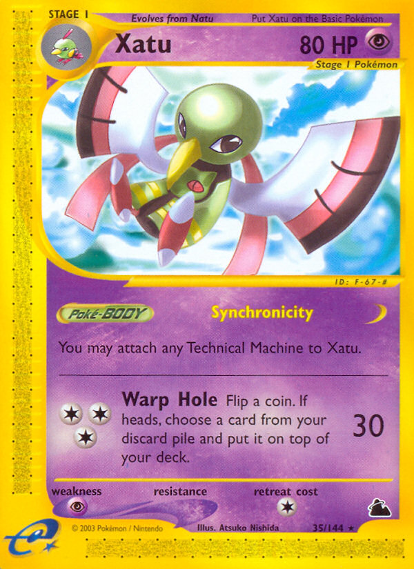 Xatu (35/144) - Skyridge Pokémon Card