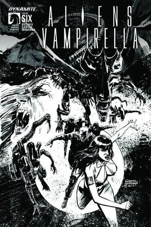 Aliens Vampirella #6 (Cover B 15 Copy B&amp;w Cover)