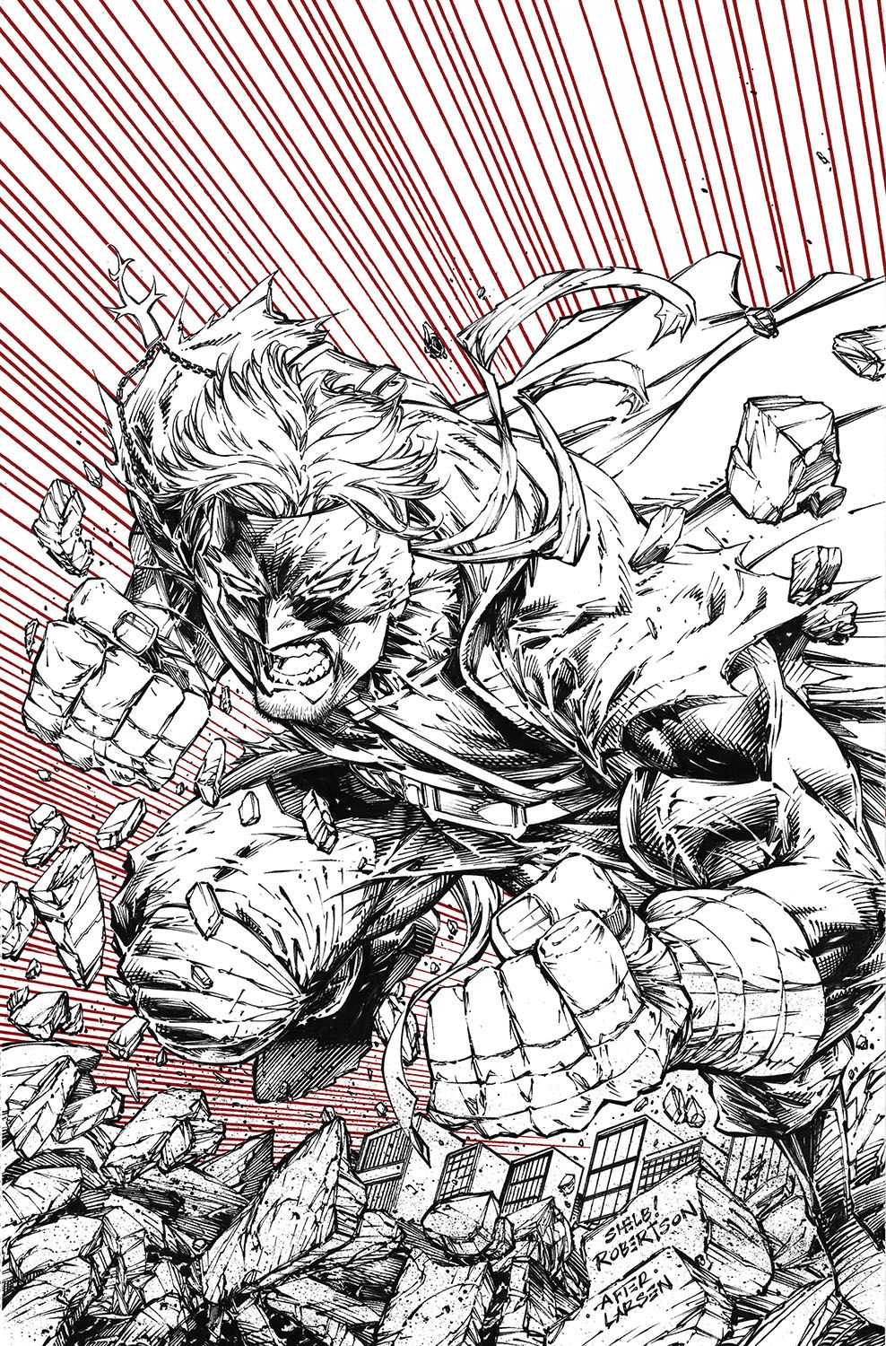 Final Boss #4 (Cvr E Inc 1:50 Shelby Robertson B&W Variant) Comic