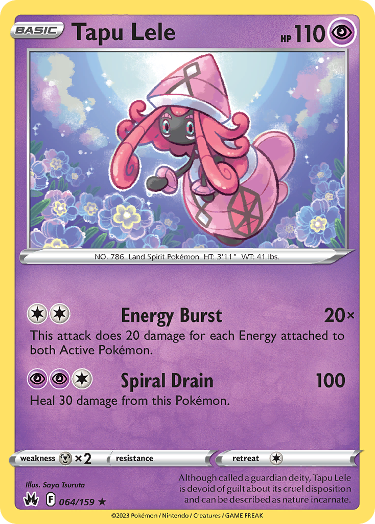 Tapu Lele (64/159) - Crown Zenith Pokémon Card