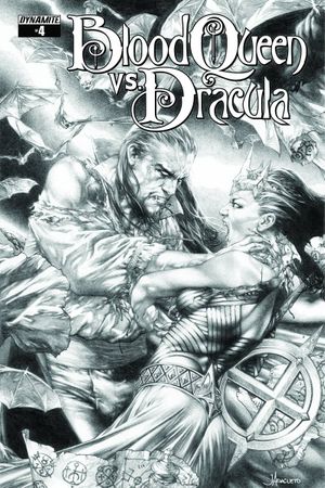 Blood Queen vs. Dracula #4 (10 Copy Anacleto B&amp;w Cover)