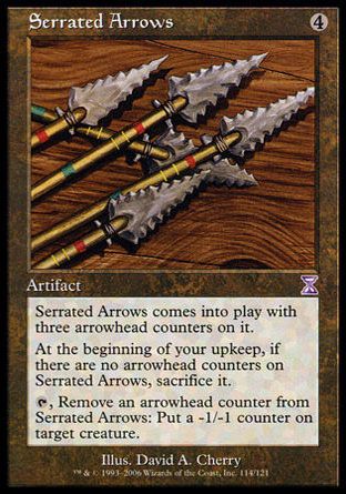 Serrated Arrows (Time Spiral) Trading Card