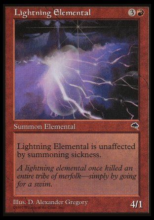 Lightning Elemental (Tempest) Trading Card