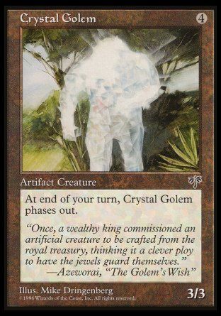 Crystal Golem (Mirage) Trading Card