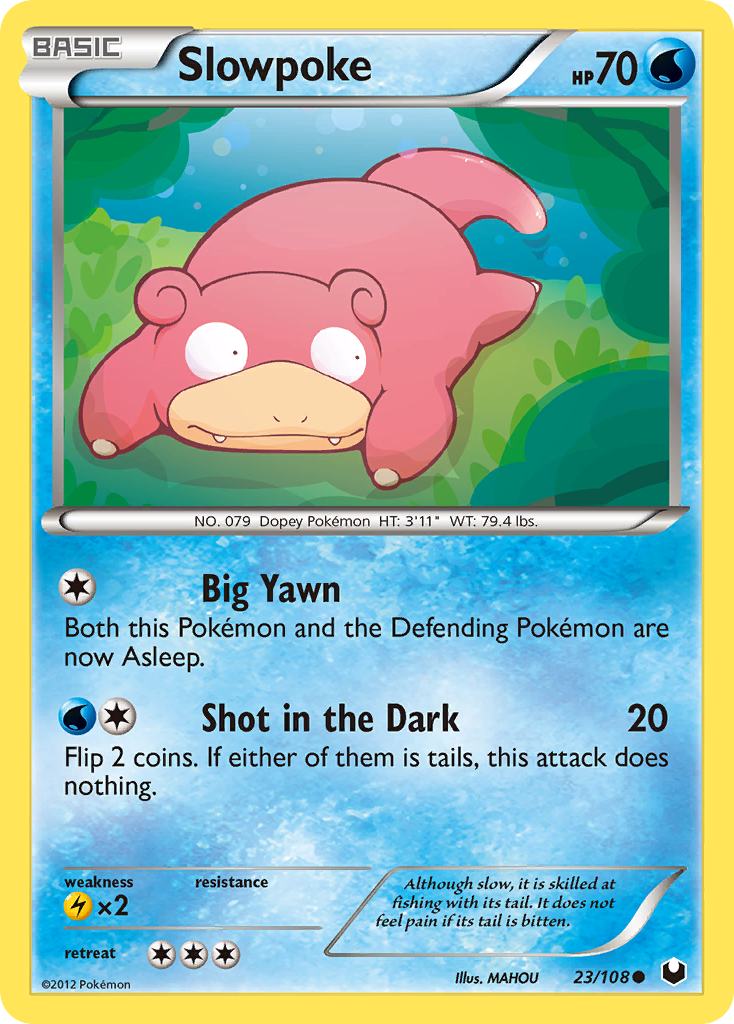 Slowpoke (23/108) - Dark Explorers Pokémon Card