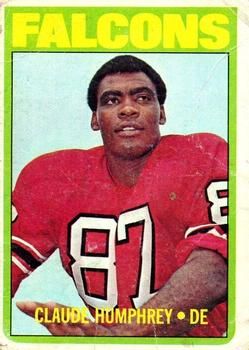 Claude Humphrey 1972 Topps #75 Sports Card