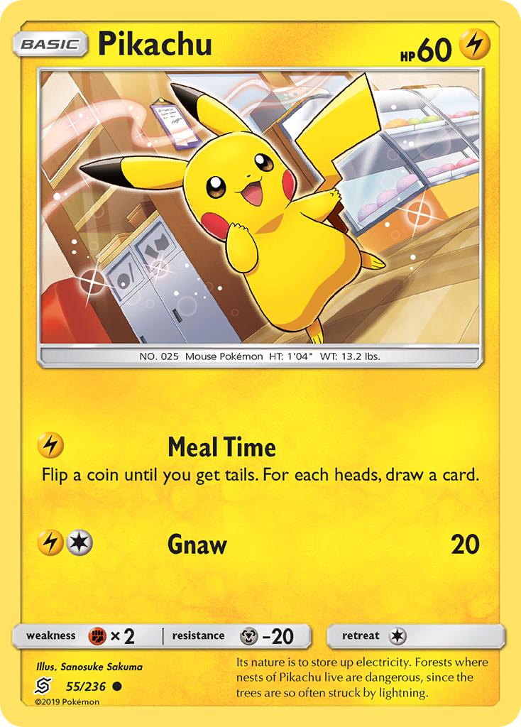 Pikachu (55/236) - Unified Minds Pokémon Card