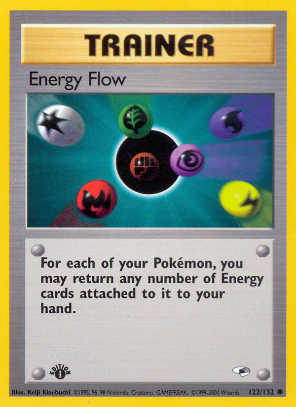 Energy Flow (Trainer) (122/132) - Gym Heroes (1st Edition) Pokémon Card