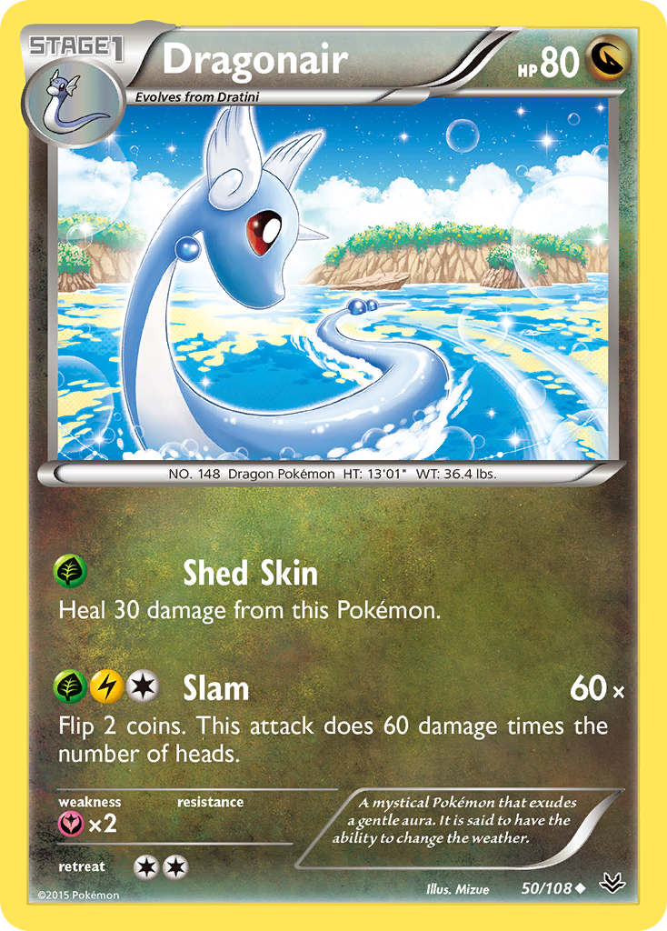 Dragonair (50/108) - Roaring Skies Pokémon Card