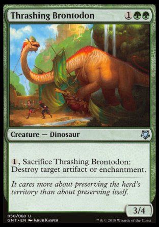 Thrashing Brontodon (Game Night) Trading Card