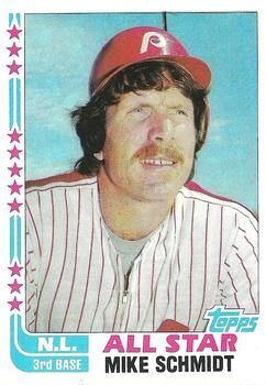 1983 Topps Baseball # 399 Mike Schmidt NL All Star 3rd Base