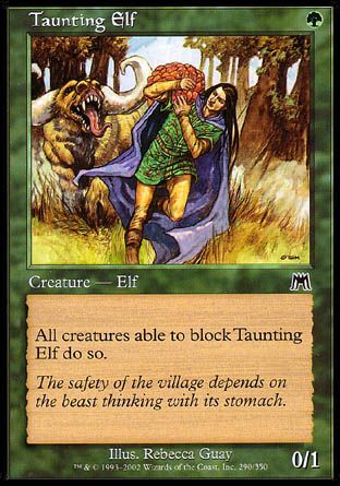 Taunting Elf (Onslaught) Trading Card