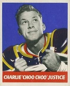 Charlie "Choo Choo" Justice 1948 Leaf Football #15 Sports Card