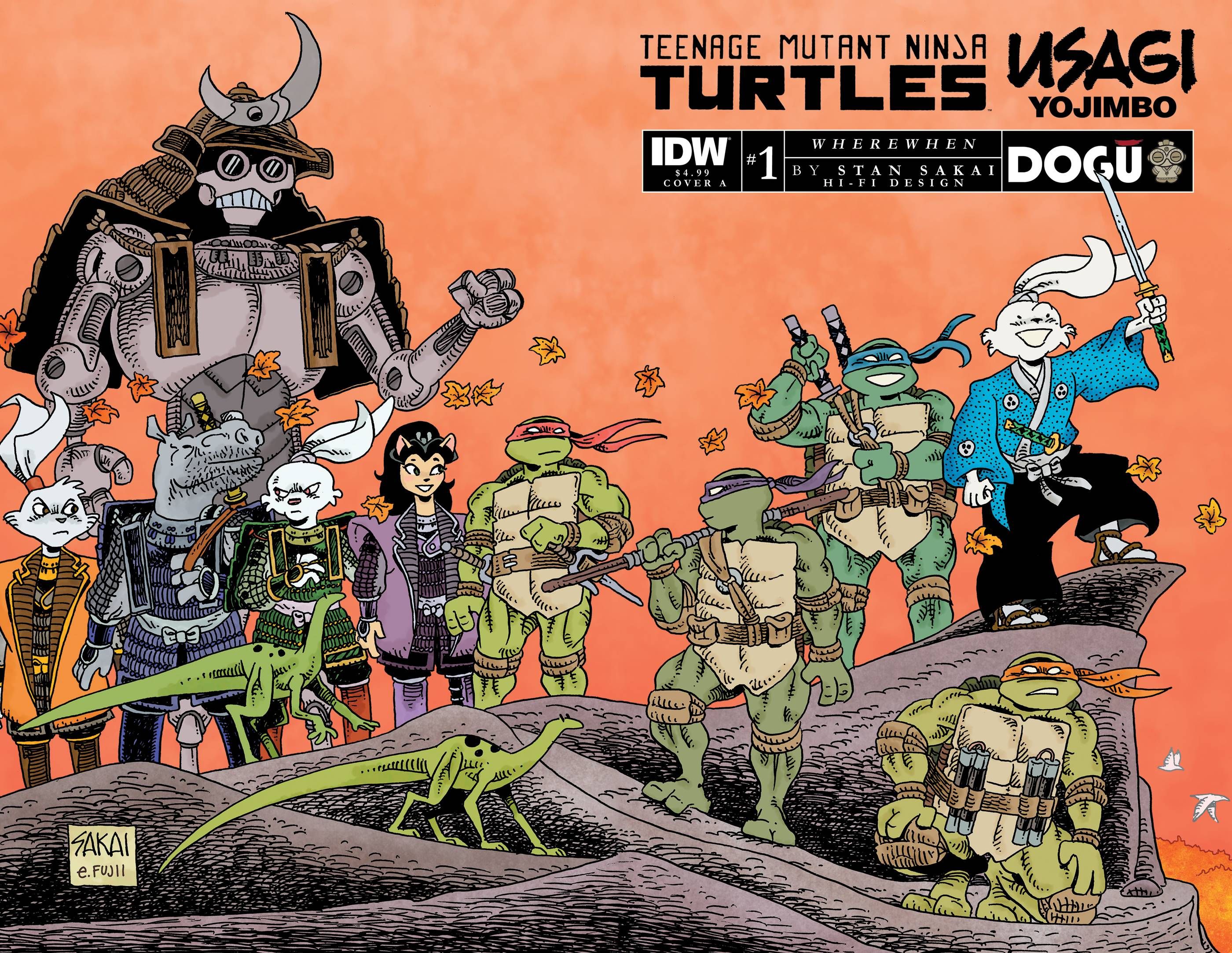Teenage Mutant Ninja Turtles / Usagi Yojimbo: WhereWhen Comic