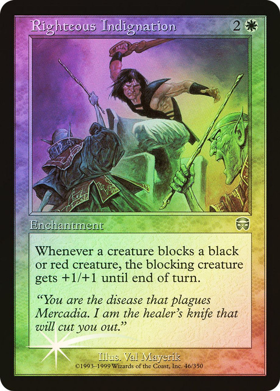 Righteous Indignation (Mercadian Masques - Foil) Trading Card