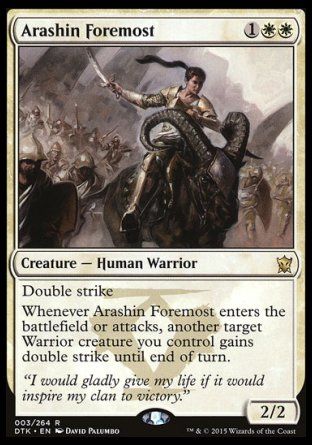 Arashin Foremost (Dragons of Tarkir) Trading Card