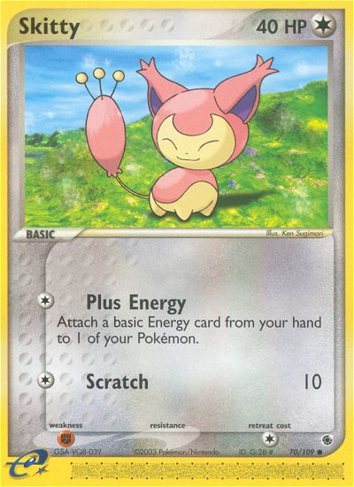 Skitty (70/109) - Ruby & Sapphire Pokémon Card