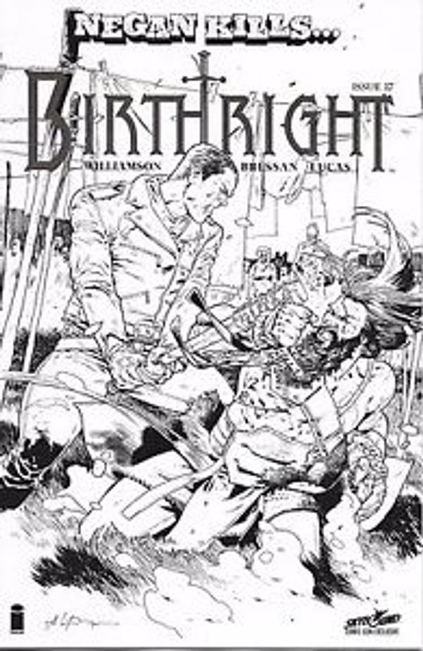 Birthright #17 (Convention "Negan Kills..." Sketch Variant)