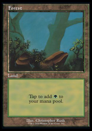 Forest (Mushrooms) (Magic 30th Anniversary Edition - Old Frame) Trading Card