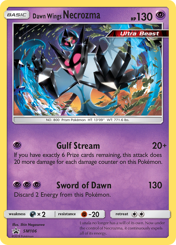 Dawn Wings Necrozma (SM106) - SM Black Star Promos