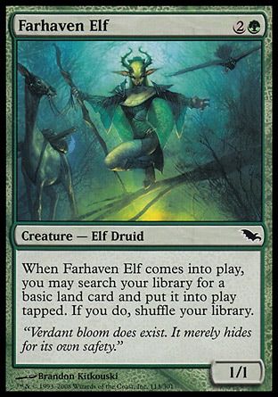 Farhaven Elf (Shadowmoor) Trading Card