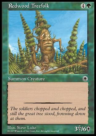 Redwood Treefolk (Portal) Trading Card