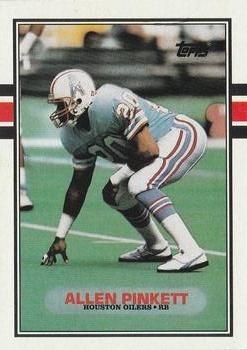 Allen Pinkett 1989 Topps #105 Sports Card