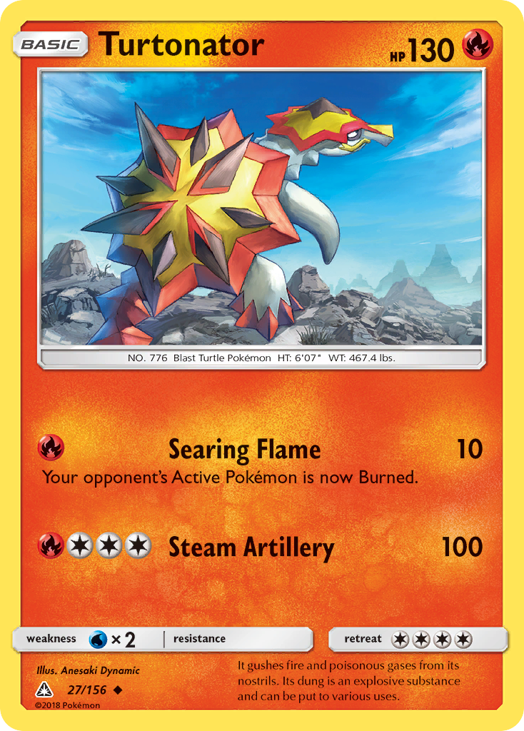 Turtonator (27/156) - Ultra Prism Pokémon Card