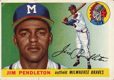 Jim Pendleton 1955 Topps #15 Sports Card
