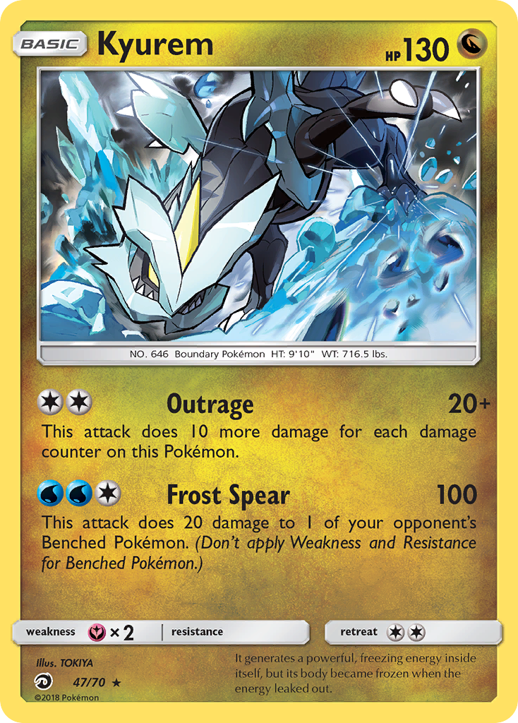 Kyurem (47/70) - Dragon Majesty Pokémon Card