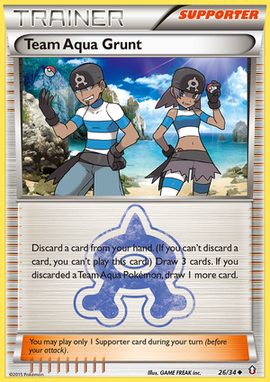 Team Aqua Grunt (Trainer: Supporter) (26/34) - Double Crisis