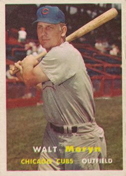 Walt Moryn 1957 Topps #16 Sports Card