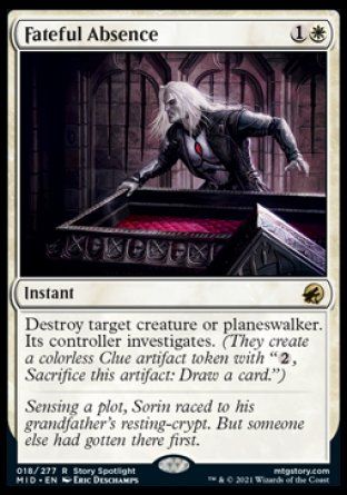 Fateful Absence (Innistrad: Midnight Hunt) Trading Card