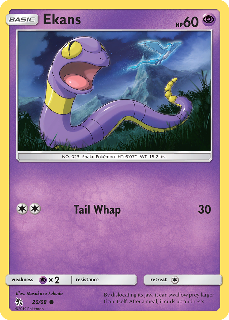 Ekans (26/68) - Hidden Fates Pokémon Card