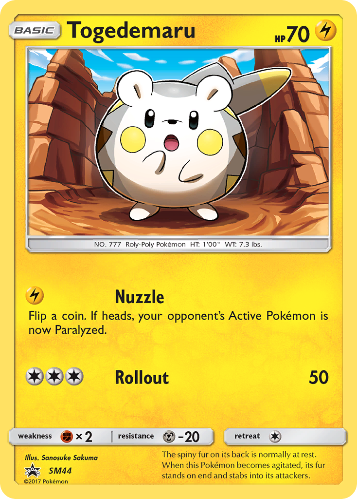 Togedemaru (SM44) - SM Black Star Promos Pokémon Card