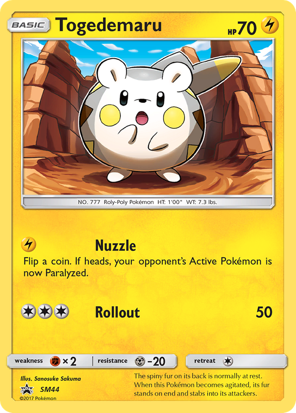 Togedemaru (SM44) - SM Black Star Promos