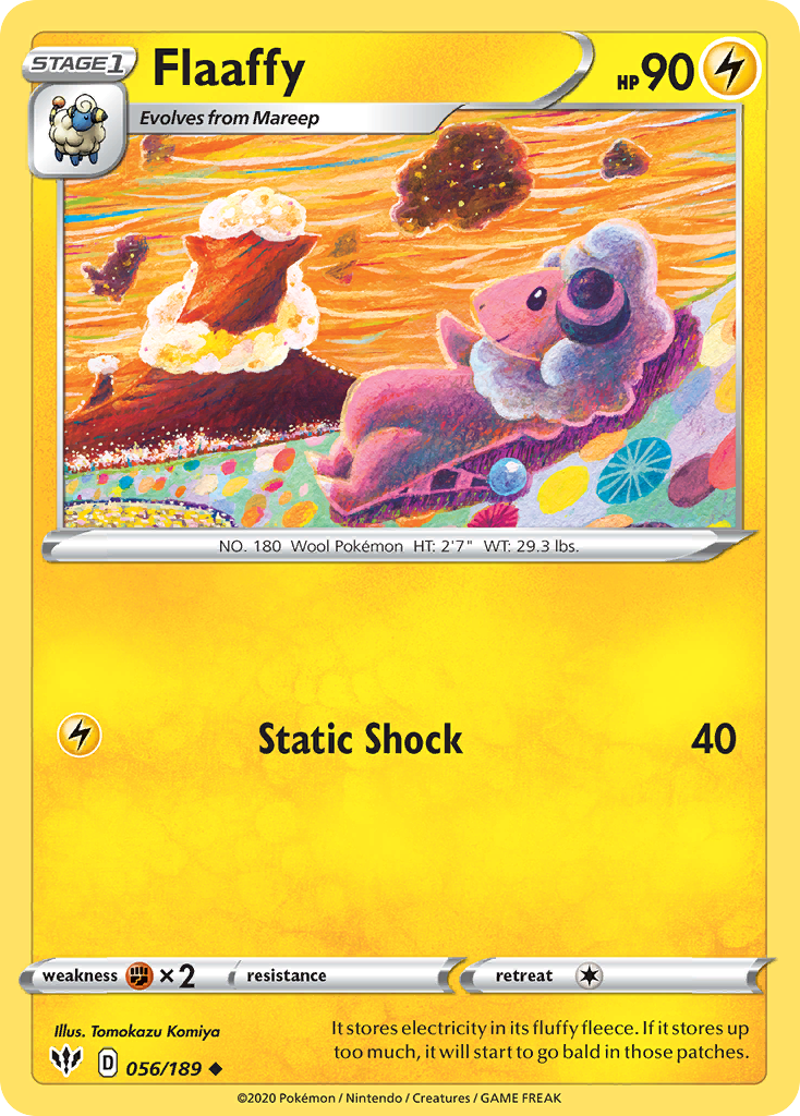 Flaaffy (56/189) - Darkness Ablaze Pokémon Card