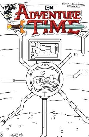 Adventure Time #8 (Cvr F Inc 1:50 Nick Winn B&W Variant)