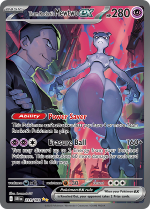 Team Rocket's Mewtwo ex (231/182) - Destined Rivals