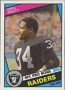 Greg Pruitt 1984 Topps #115 Sports Card