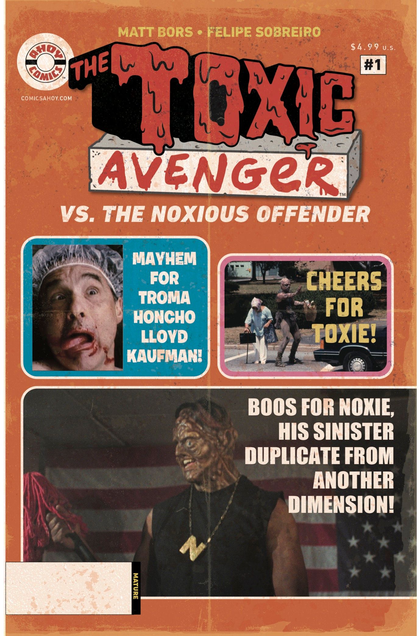 Toxic Avenger Vs The Noxious Offender #1 (Cvr C 5 Copy Troma Photo Wrasslin Magazine Unlock Variant) Comic