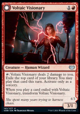 Voltaic Visionary (Innistrad: Crimson Vow) Trading Card