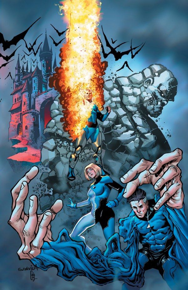 Midnight Fantastic Four #1 (Sergio Fernández Dávila Diamond UK Connecting Virgin Variant) Comic