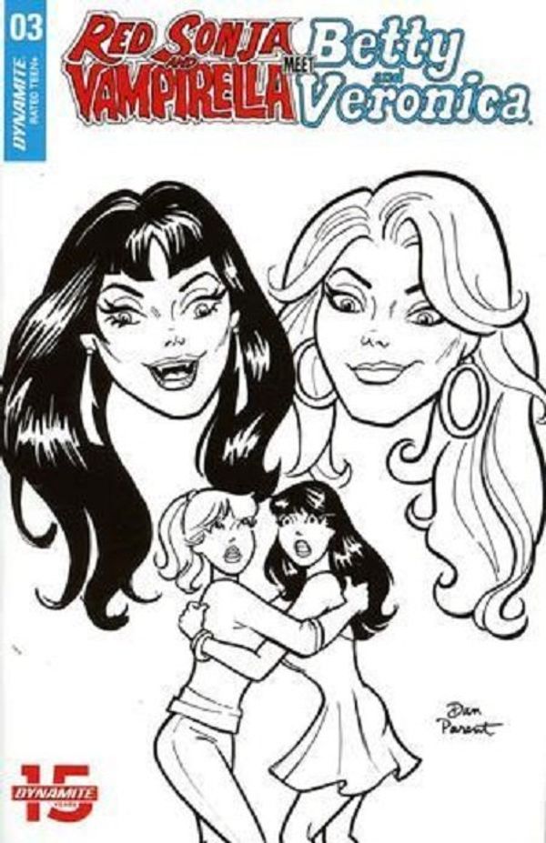 Red Sonja and Vampirella Meet Betty and Veronica  #3 (10 Copy Parent B&w Cover)
