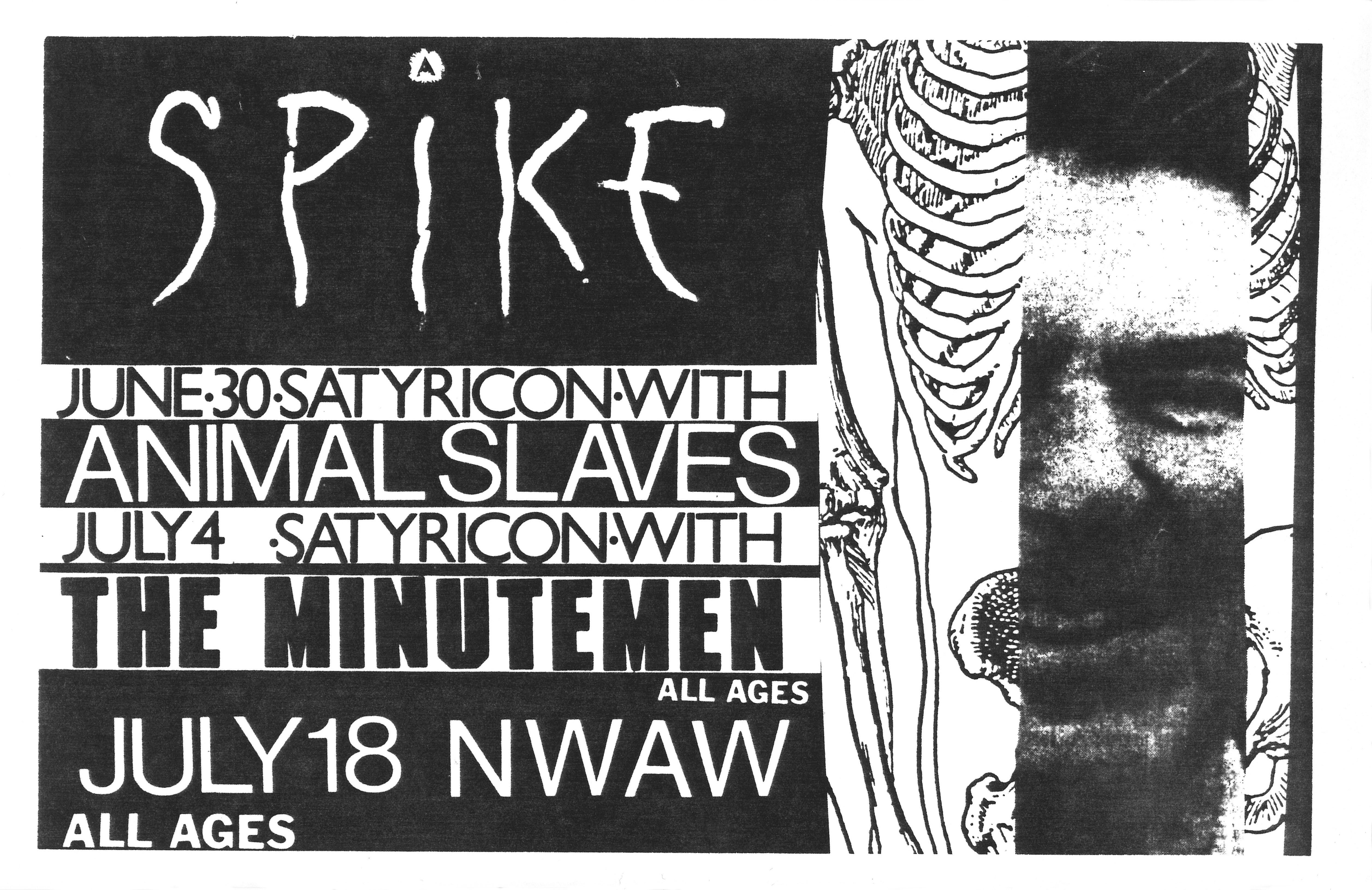MXP-57.1 Spike 1984 Satyricon & NWAW Concert Poster