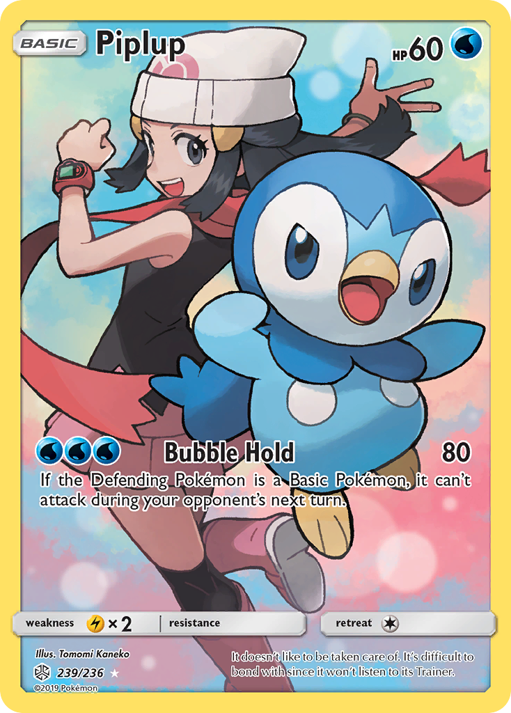 Piplup (239/236) - Cosmic Eclipse Pokémon Card